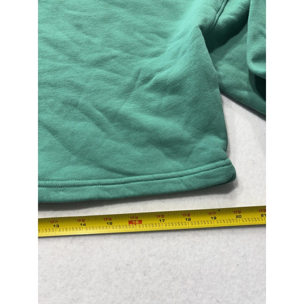 URTHWEAR Sweatshirt Womens Small Green Organic Cotton Cropped Fleece Pullover - Picture 7 of 11